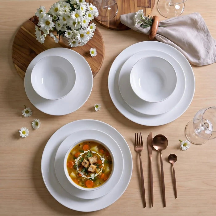 Aria 12-Piece Dinner Opal Dinner Set