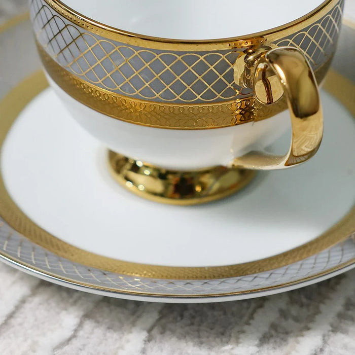 Royal Feast 44-Piece Premium Fine Porcelain Dinner Set-Serve 8