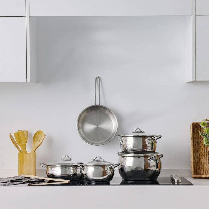 Chef's Delight 9-Piece Stainless Steel Cookware Set