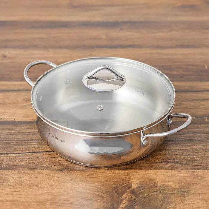 Chef's Delight 9-Piece Stainless Steel Cookware Set
