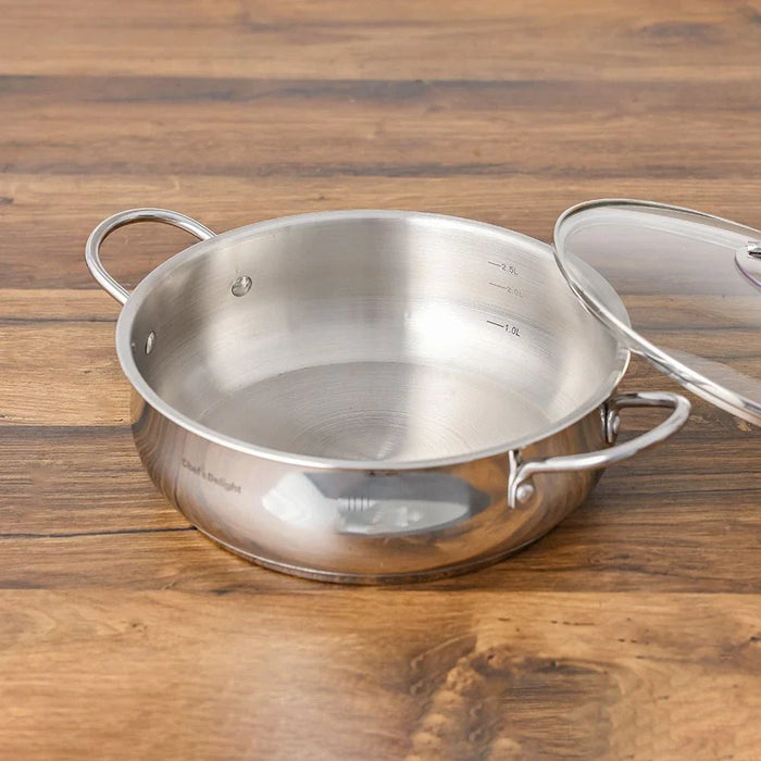 Chef's Delight 9-Piece Stainless Steel Cookware Set