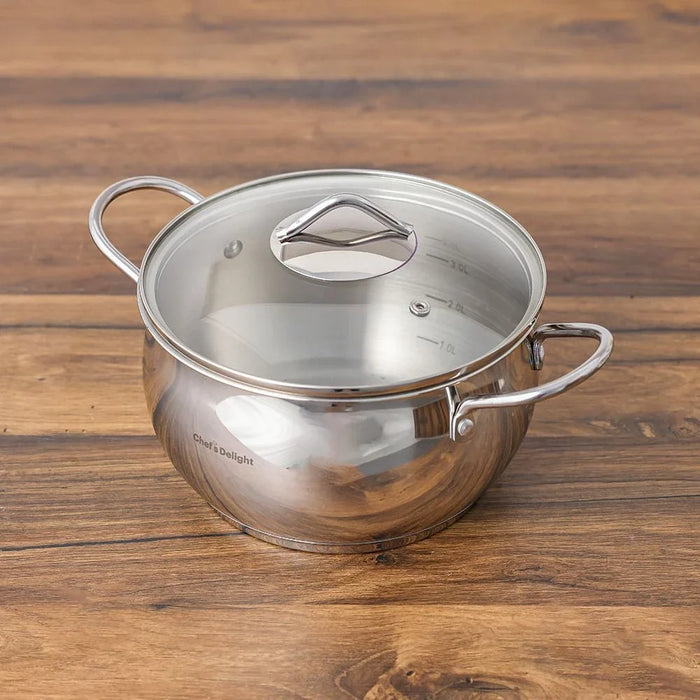 Chef's Delight 9-Piece Stainless Steel Cookware Set