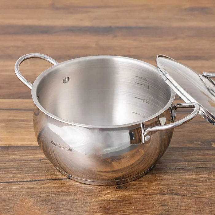 Chef's Delight 9-Piece Stainless Steel Cookware Set