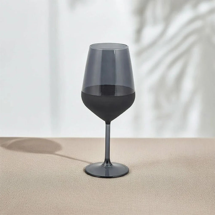 Rakle 4-Piece Handmade Bursh Effect Wine Glass Set-490 Ml