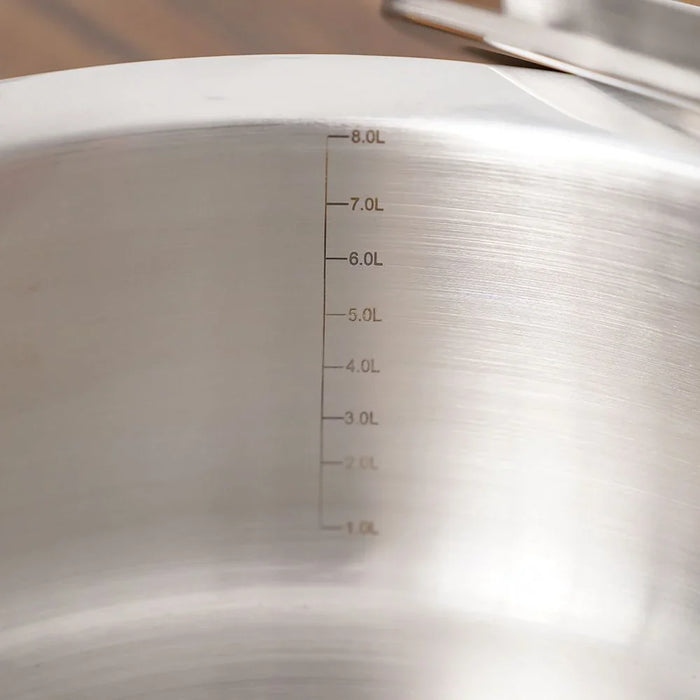 Chef's Delight Tri-Ply Stainless Steel Handi with Stainless Steel Lid, 28cm (8.5 L)