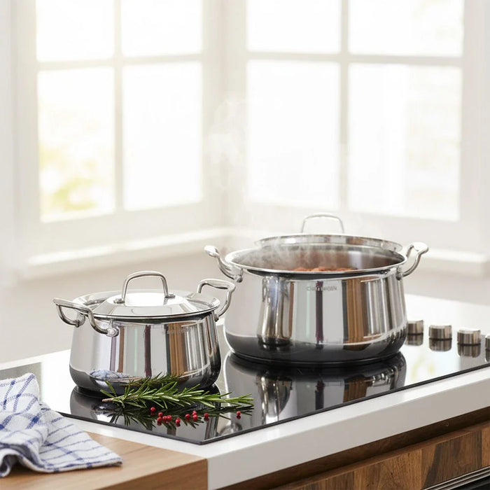 Chef's Delight Tri-Ply Stainless Steel Handi with Stainless Steel Lid, 28cm (8.5 L)