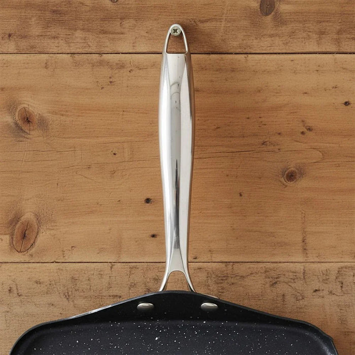 Chef's Delight Tri-Ply Stainless Steel Square Multi Tawa with Quantanium Non-Stick Coating, 27CM