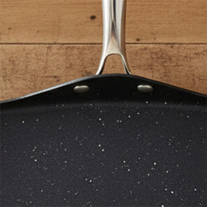 Chef's Delight Tri-Ply Stainless Steel Square Multi Tawa with Quantanium Non-Stick Coating, 27CM
