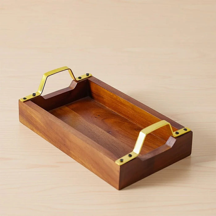 Loretta Serving Tray Acacia Wood 35X22X7Cm