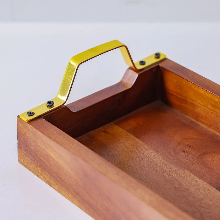Loretta Serving Tray Acacia Wood 30X17X7Cm