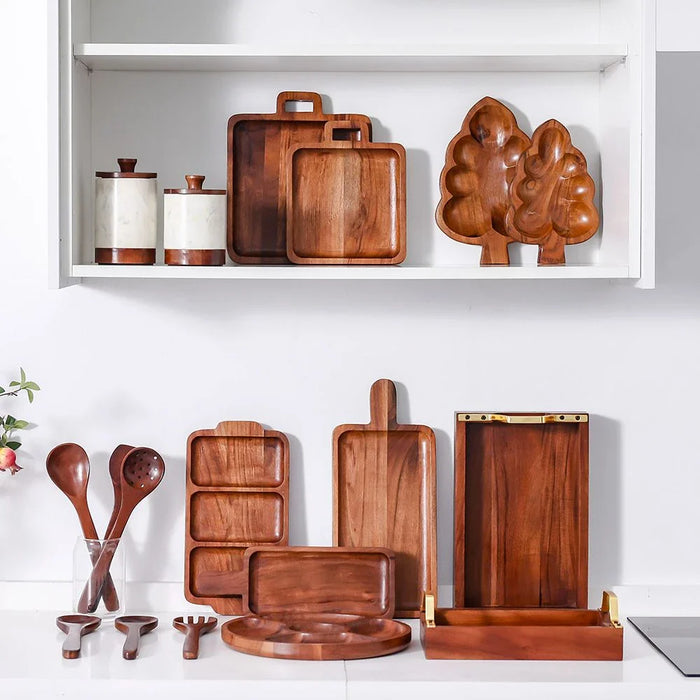 Chef's Delight Spaghetti Server Acacia Wood 7X30X2Cm