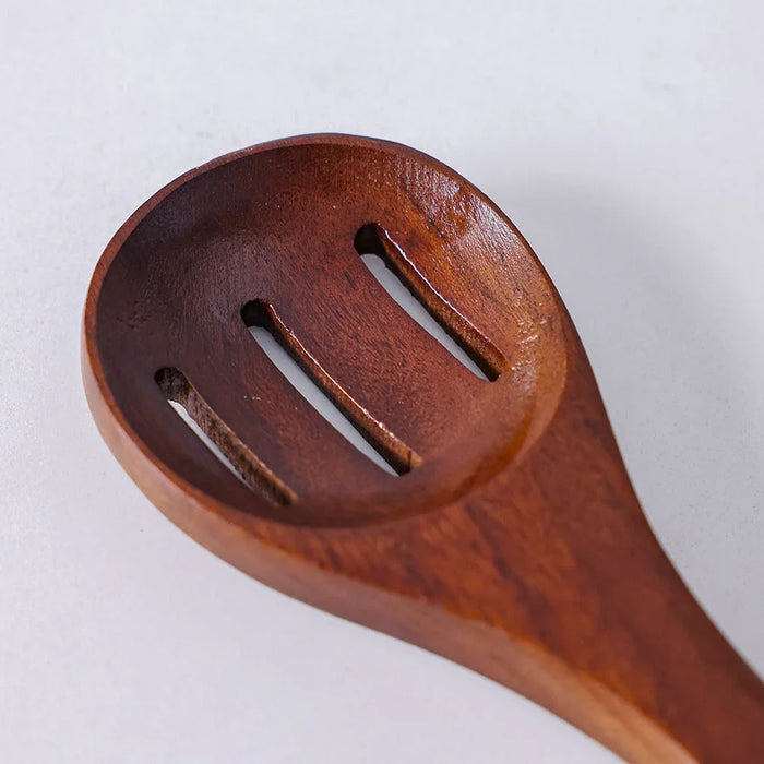 Chef's Delight Slotted Ladle Acacia Wood 7X30X2Cm