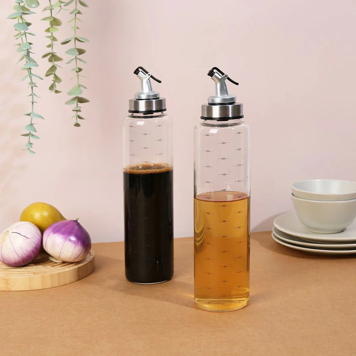 Adrian 2-Piece Glass Oil & Vinegar Bottle -750ml,7 x 27HCM