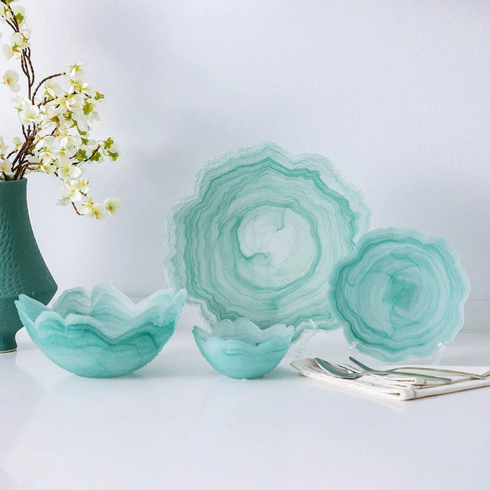 Youthful Bite 2-Piece Glass Bowl-24.2x24.2x11.3CM