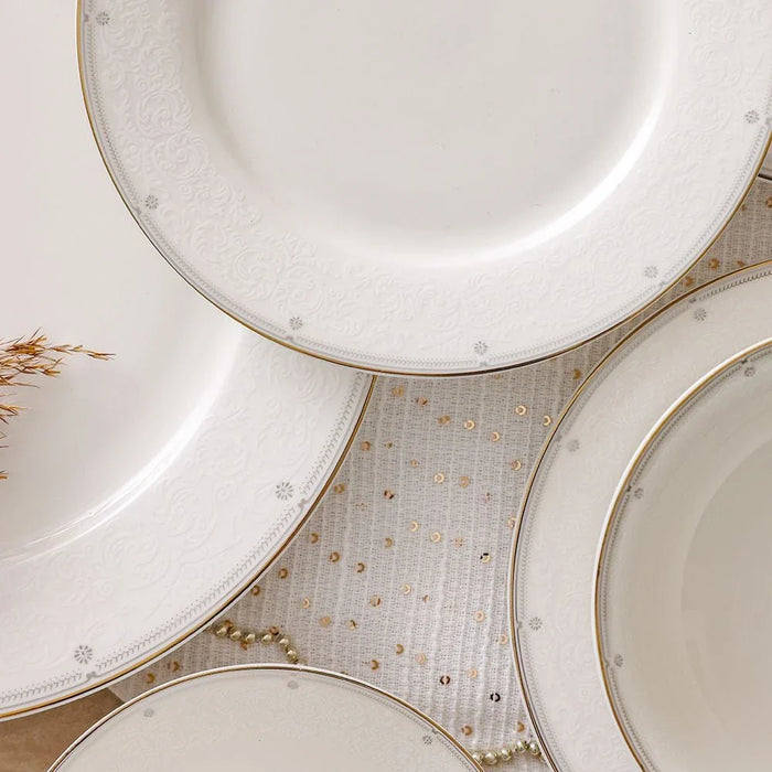 Medallion 32-Piece New Bone China Dinner Set -Serves 6