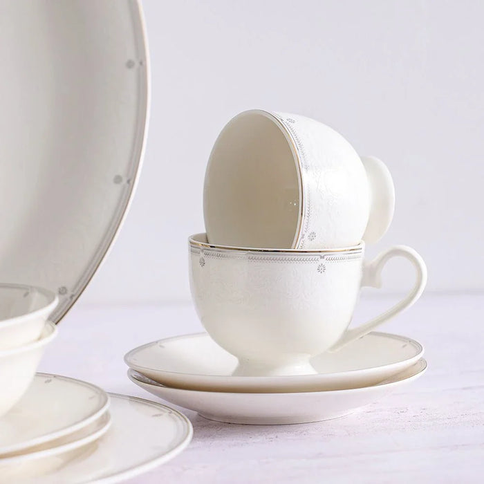Medallion 32-Piece New Bone China Dinner Set -Serves 6