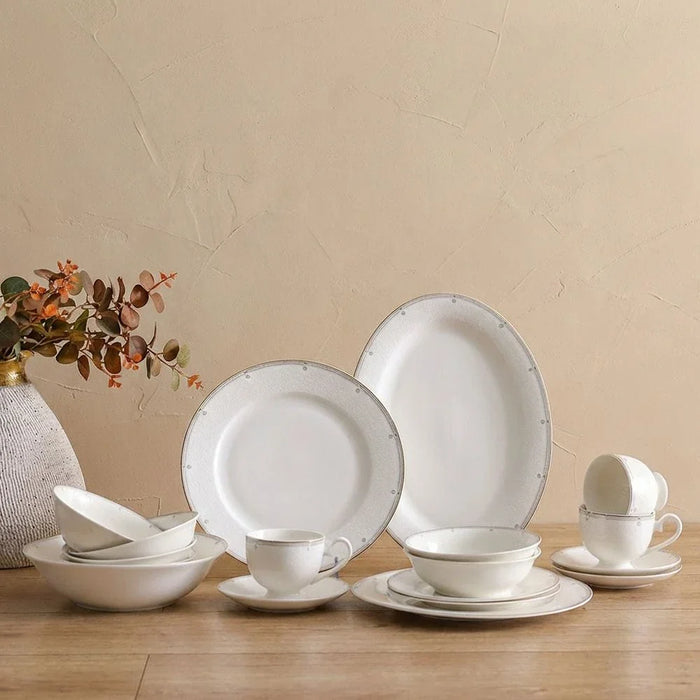 Medallion 32-Piece New Bone China Dinner Set -Serves 6