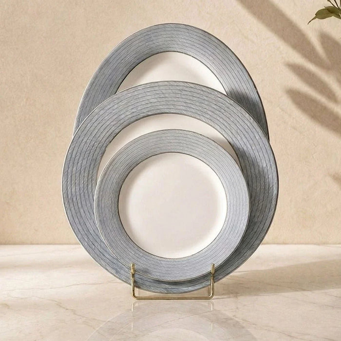 Noor 32-Piece New Bone China Dinner Set -Serves 6
