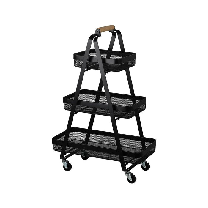 Atticus 3-Tier Multi-Functional Triangular Storage Cart -57 X 31 X 85 HCM