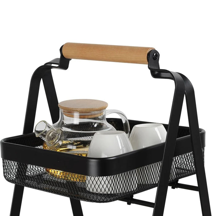 Atticus 3-Tier Multi-Functional Triangular Storage Cart -57 X 31 X 85 HCM