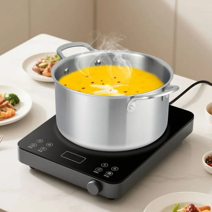 Chef's Delight  4-Piece Hammer Tri-ply Casserole Set -24,28CM