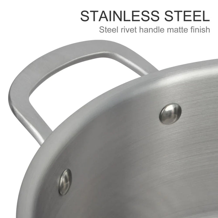 Chef's Delight 8-Piece Hammer Triply Cookware Set