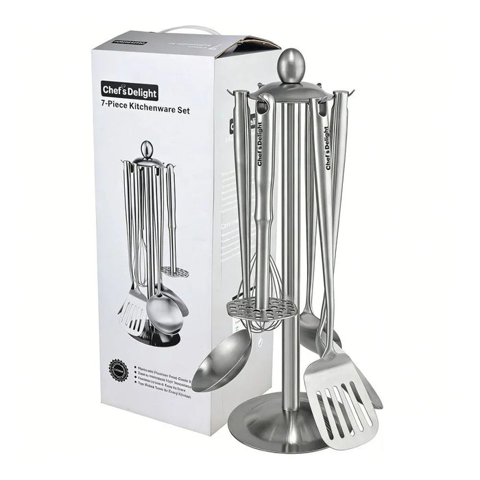 Chef's Delight 7-Piece Stainless Steel Gadget Set