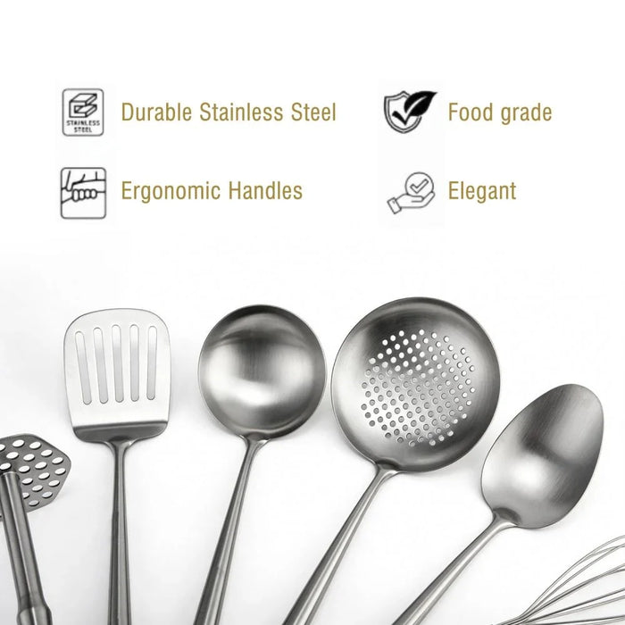 Chef's Delight 7-Piece Stainless Steel Gadget Set