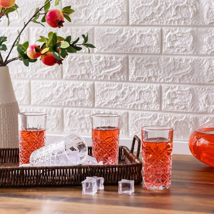 Minetta 6-Piece Tumbler Glass Set 28.5X7.6X13.6cm, 280ml