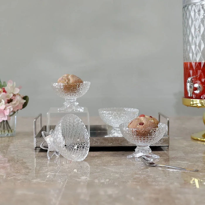 Minetta 6-Piece Glass Dessert Bowl Set,180ml