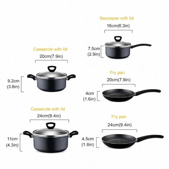 Chef's Delight Nova 8-Piece Cookware Set