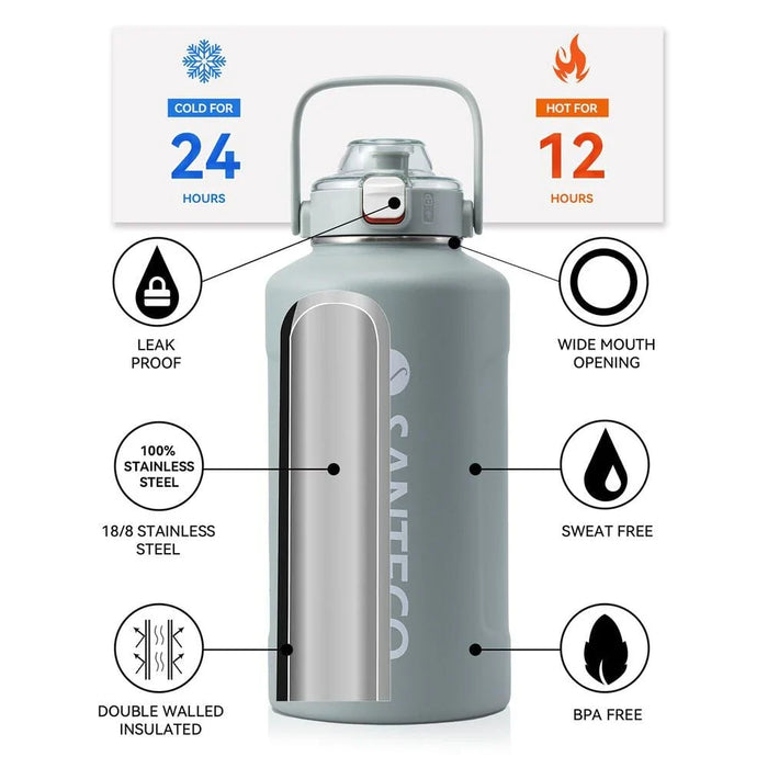 Santeco Erie Vacuum Insulated Jug With Straw -1900ml