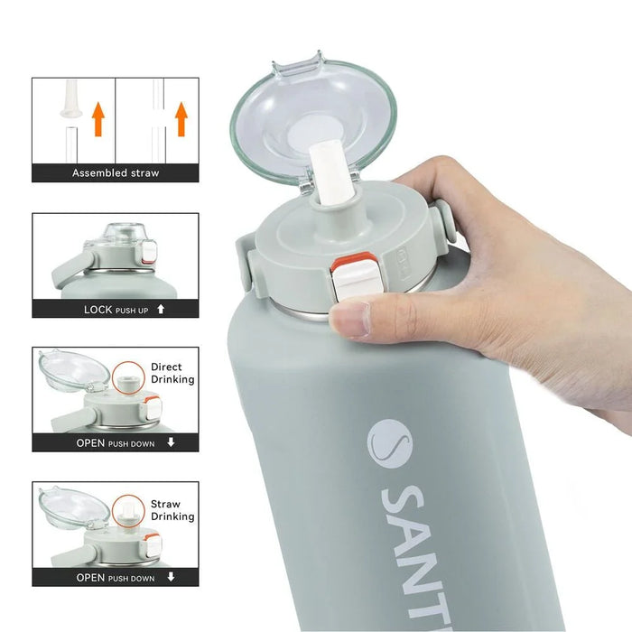 Santeco Erie Vacuum Insulated Jug With Straw -1900ml