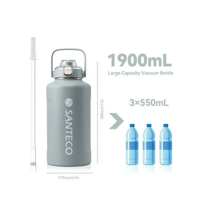 Santeco Erie Vacuum Insulated Jug With Straw -1900ml