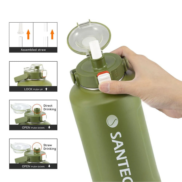 Santeco Erie Vacuum Insulated Jug With Straw -1900ml