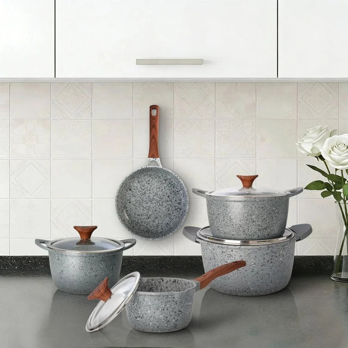 Chef's Delight Rock 9-Piece Cookware Set