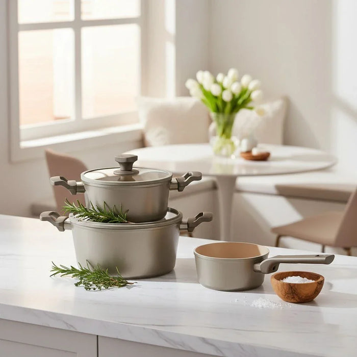 Orchid 9-Piece Cookware Set -3MM Bottom