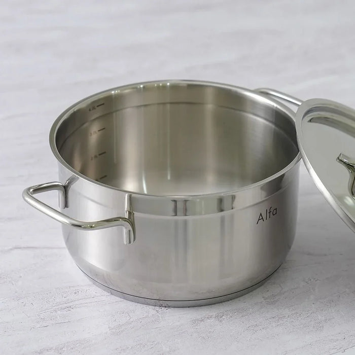Alfa 14-Piece Stainless Steel Cookware Set