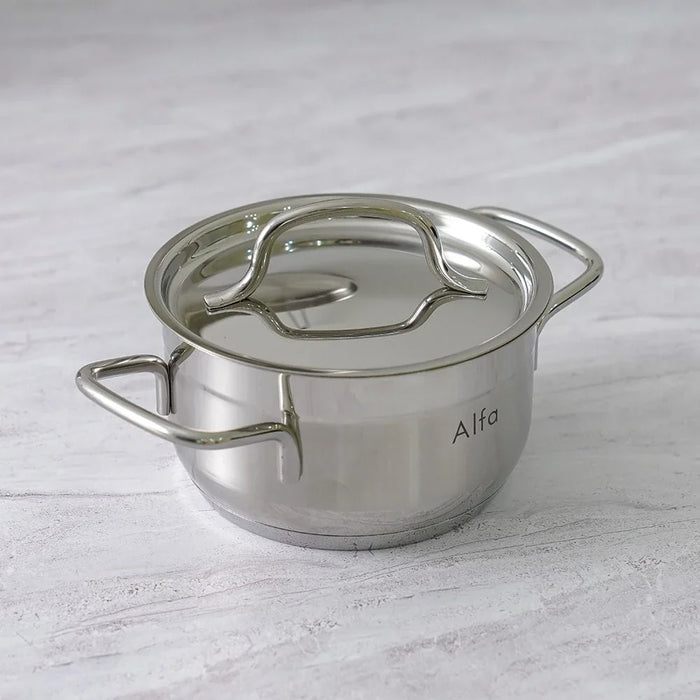 Alfa 14-Piece Stainless Steel Cookware Set