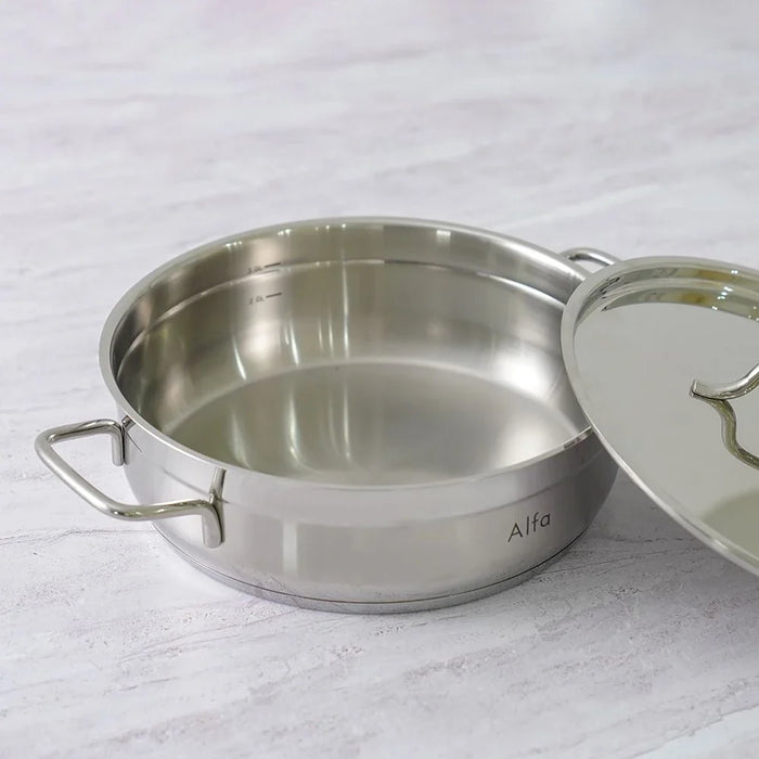 Alfa 14-Piece Stainless Steel Cookware Set
