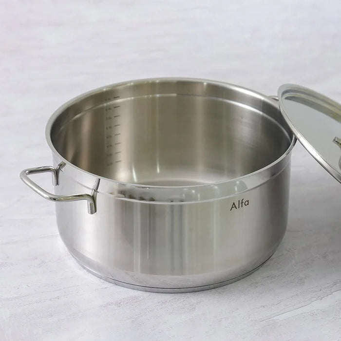 Alfa 14-Piece Stainless Steel Cookware Set