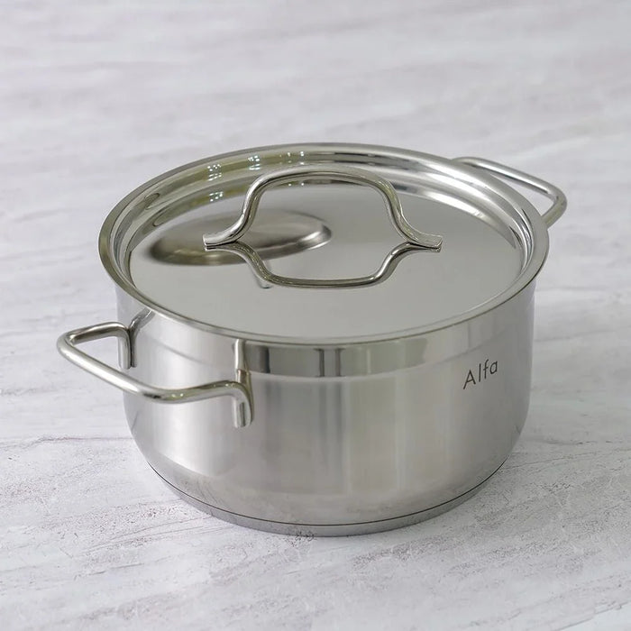 Alfa 14-Piece Stainless Steel Cookware Set