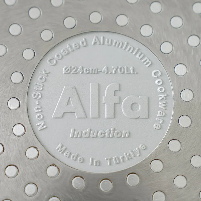 Alfa 9-Piece Swiss Stone Granite Cookware Set - Volcanic - 4MM