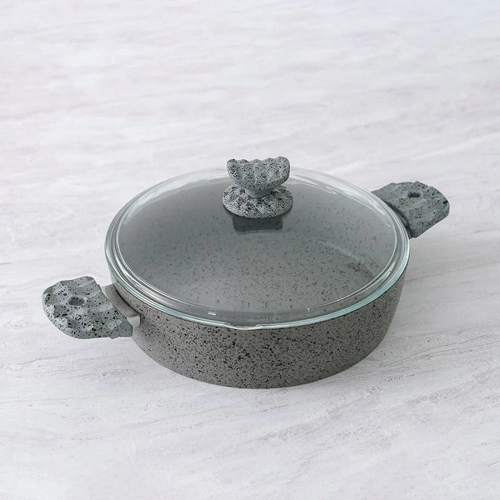 Alfa 9-Piece Swiss Stone Granite Cookware Set - Volcanic - 4MM