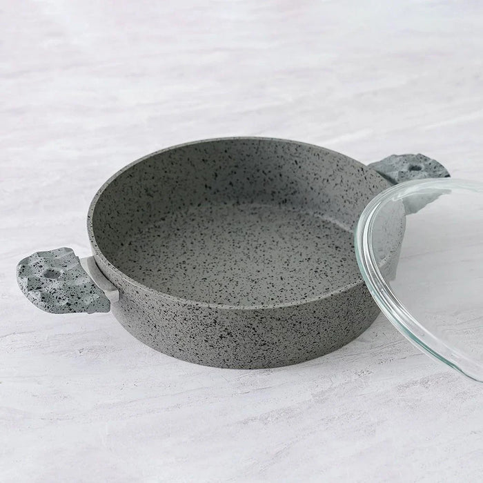 Alfa 9-Piece Swiss Stone Granite Cookware Set - Volcanic - 4MM