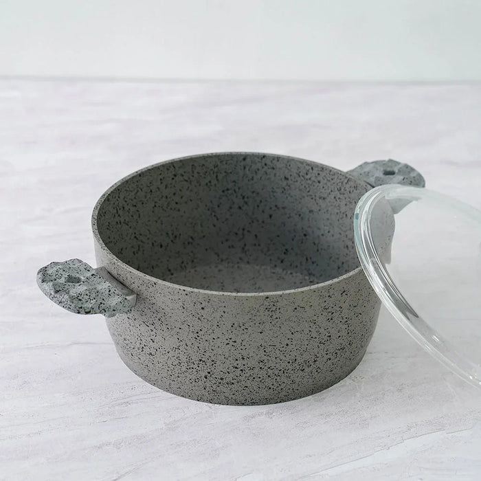 Alfa 9-Piece Swiss Stone Granite Cookware Set - Volcanic - 4MM