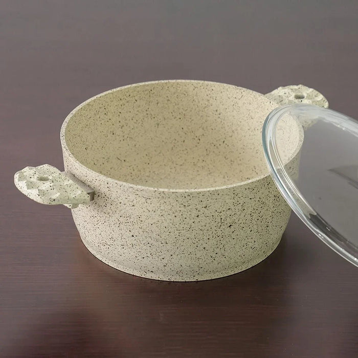Alfa 9-Piece Swiss Stone Granite Cookware 4MM- Sand Stone