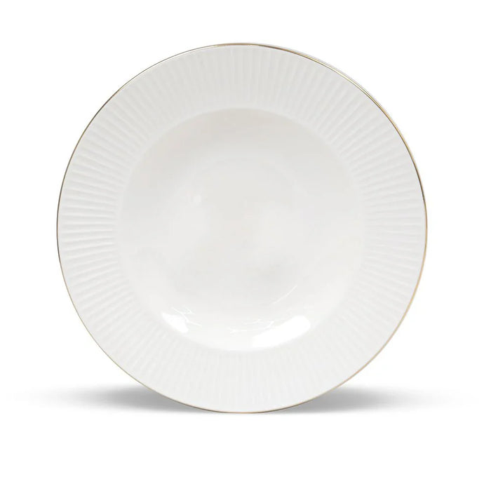 Royal Orchid New Bone China Embossed Soup Plate Ð 22cm