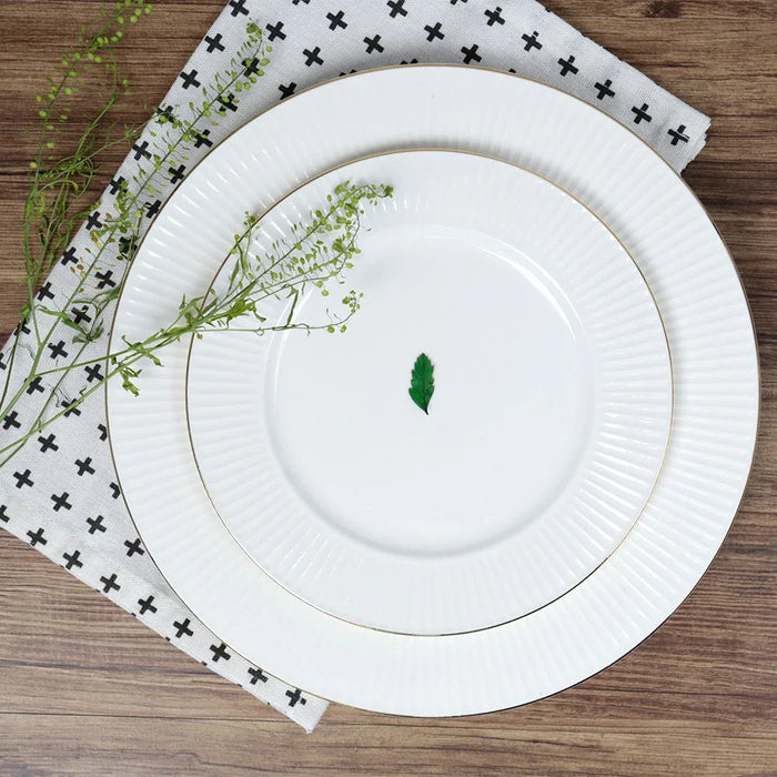 Royal Orchid New Bone China Embossed Soup Plate Ð 22cm