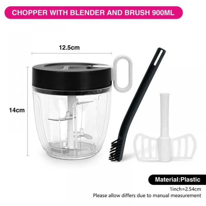 Fissman Chopper With Blender And Brush 900ml